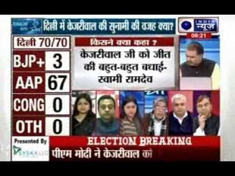 Tonight with Deepak Chaurasia: Reason behind Arvind Kejriwal 'tsunami' in Delhi election?