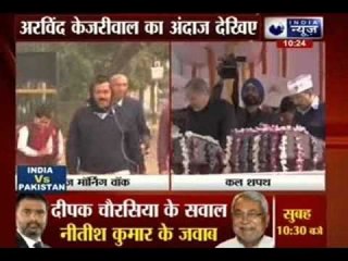 AAP leader: Delhi CM Arvind Kejriwal takes morning walk with wife
