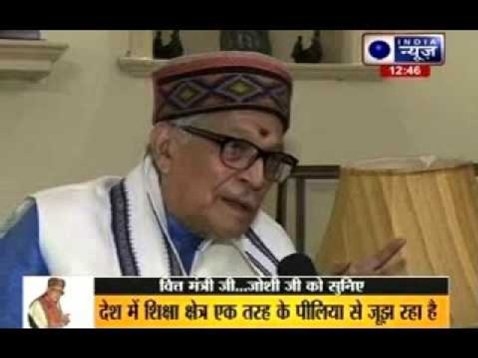 BJP senior leader Murli Manohar Joshi speaks exclusively to India News