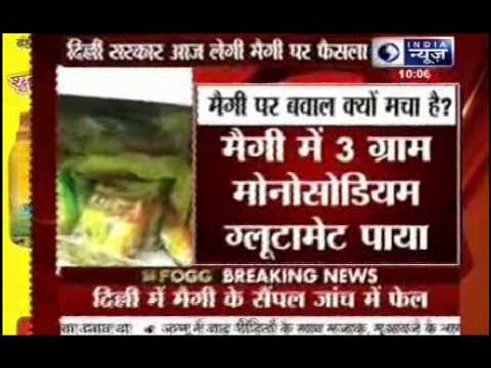 Maggi samples found unsafe in Delhi