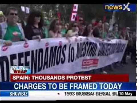 News X: Thousands protest in Spain over education cuts