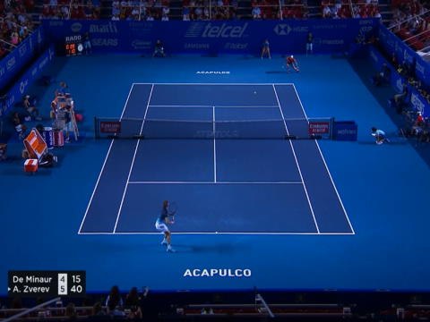 تنس:بطولة اكابولكو: زفيريف يهزم دي مينور 6-4 و 6-4