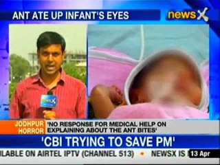 Jodhpur: Infants eyelids eaten by ants in govt hospital