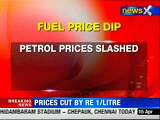 Petrol prices cut by Rs 1 per litre