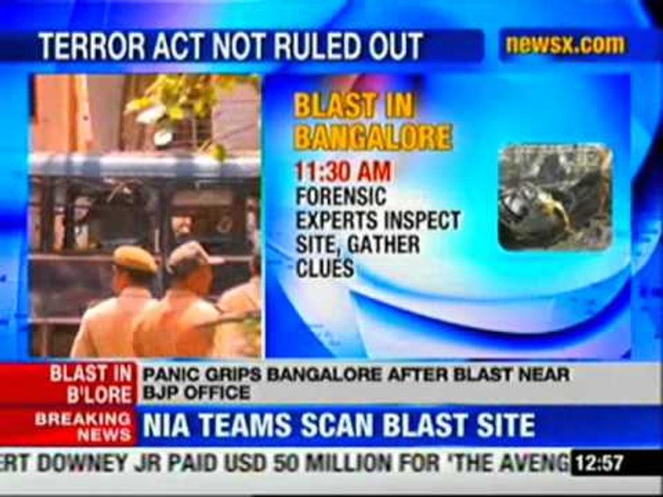 Bangalore blast: Terror act not ruled out