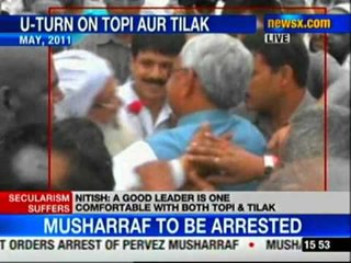 Nitsh Kumar ignores own advice of Tilak, Topi