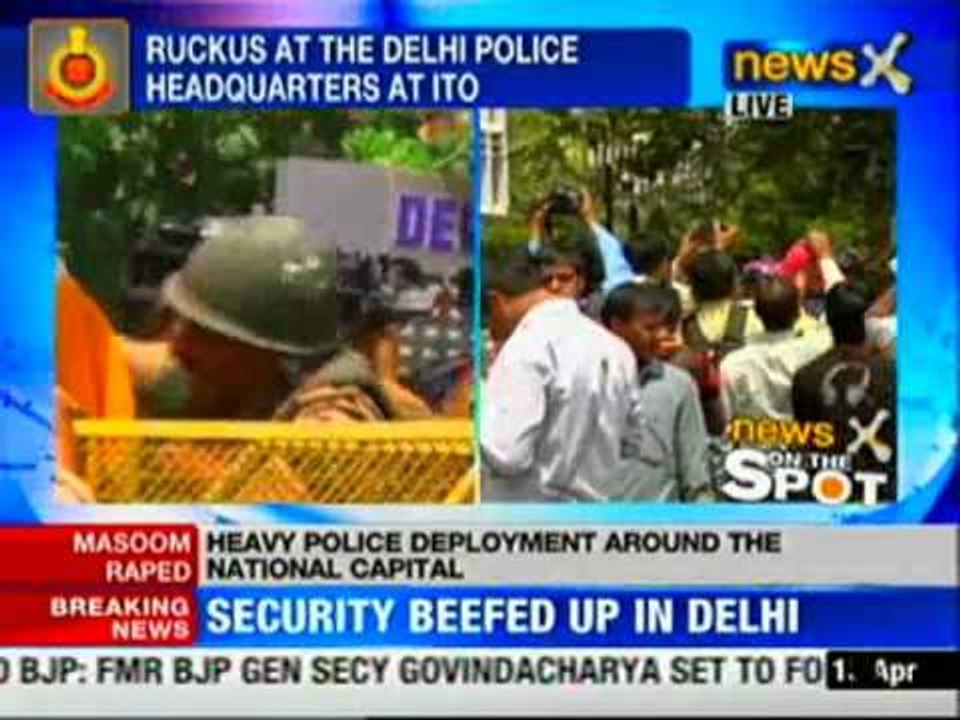 Masoom rape case: Protestors turn violent, break police barricades