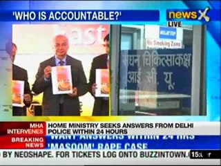 Masoom rape case: MHA seeks answers from Delhi Police within 24 hours