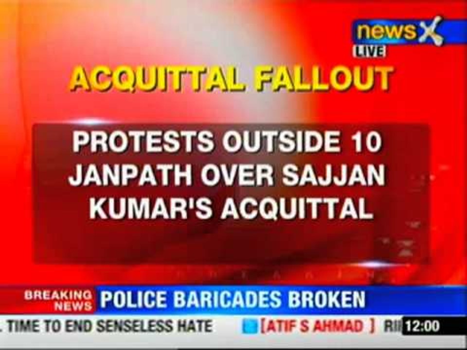 Sajjan Kumar acquittal: Sikh groups protest outside 10 Janpath