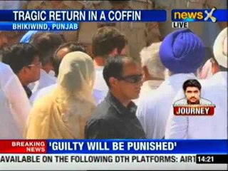 Punjab CM, Rahul Gandhi attend Sarabjit's funeral
