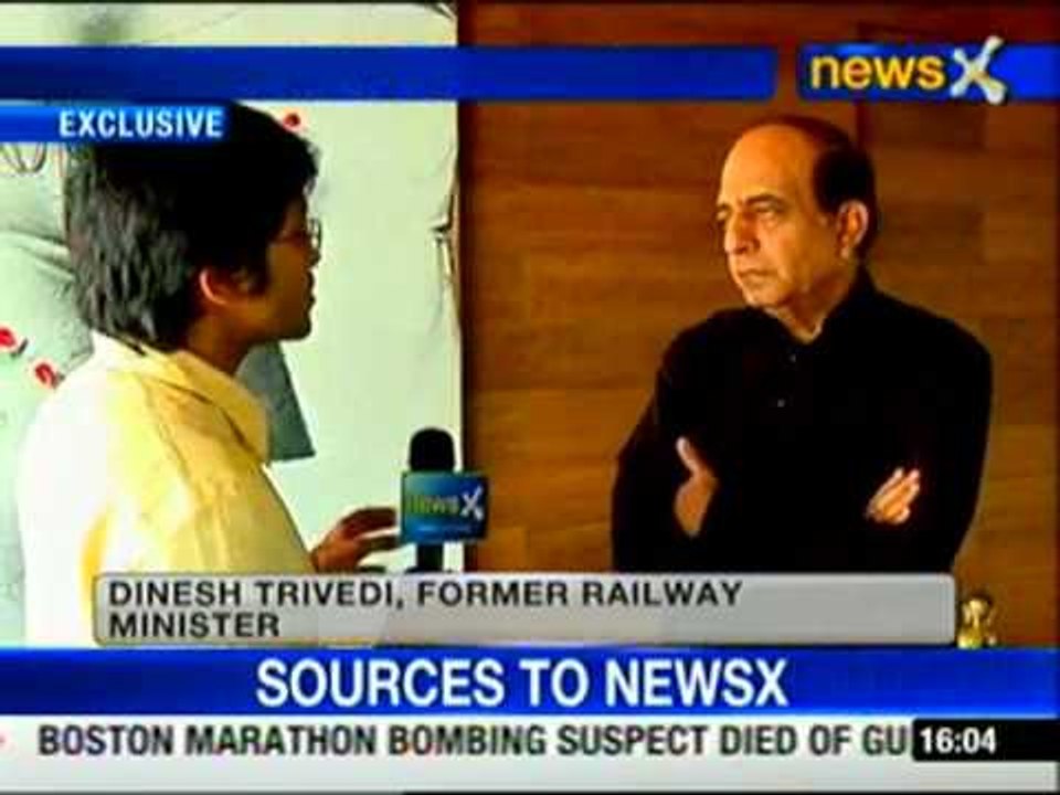 Railway minister should be involved only in larger policies: Dinesh Trivedi