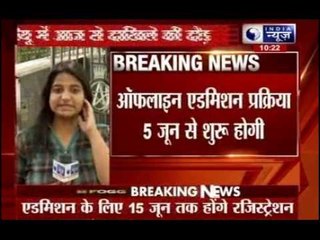 Delhi University's online admissions begin today