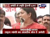 Smriti Irani addresses a rally in Amethi marking 1 year of the Narendra Modi government