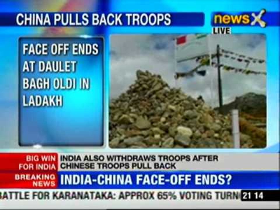 India, China end stand off; withdraw troops from DBO sector