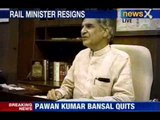 Rail minister Pawan Kumar Bansal resigns