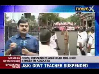 WB: Police, protestors clash over chit-fund scam