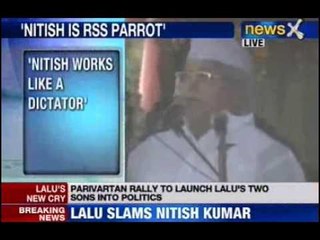 NewsX: Nitish will pay for misrule, says Lalu at Parivartan rally