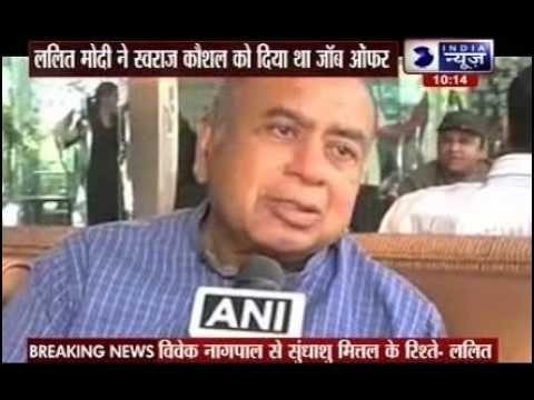 Lalit Modi wanted Sushma Swaraj's husband on company board