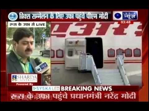 Narendra Modi reaches Ufa for BRICS, SCO summits