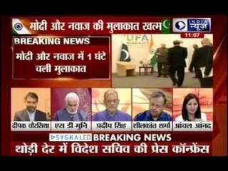 PM Modi raises issues ,  60-minute meeting with Sharif