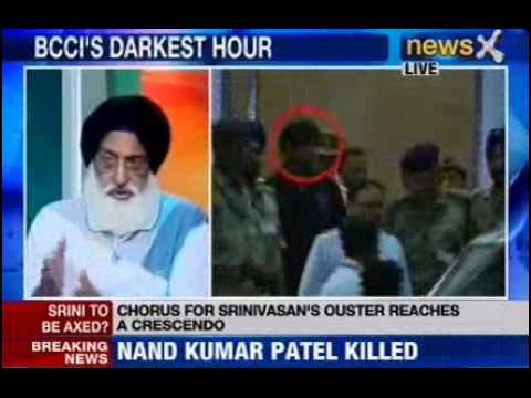 News X : BCCI Chief Srinivasan remains defiant, refuses to resign