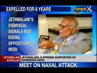 Jethmalani expelled from BJP for six years