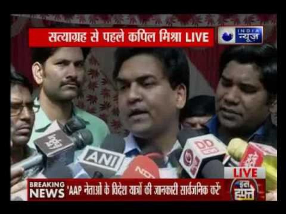 AAP Crisis: Former AAP minister Kapil Mishra Begins Hunger Strike
