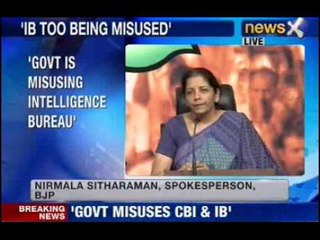 Govt is misusing intelligence bureau: BJP