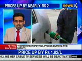 NewsX: Petrol price hiked by Rs 1.85 per litre