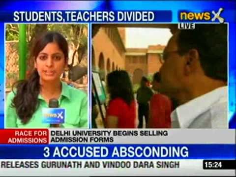 Race for Delhi University admission begins