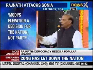 Modi's elevation a decision for nation, not party: Rajnath