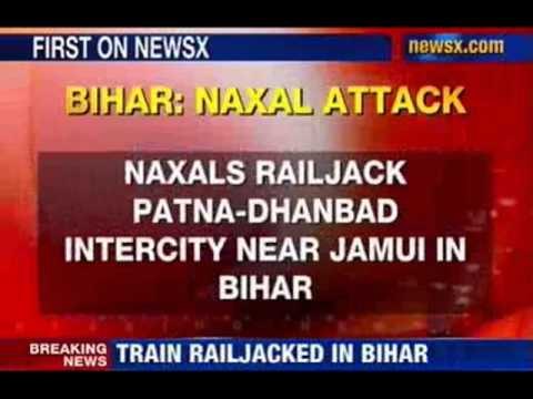 Naxals rail-jack train in Bihar, driver injured