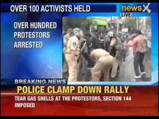 Telangana flames burns Hyderabad