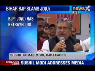 NewsX: Sushil Modi hits out at JD (U)
