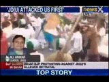 BJP protests turns violent, accuses JD (U) of betrayal