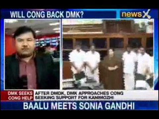 NewsX: DMK leader T R Baalu meets Sonia Gandhi