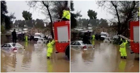 Resgate a homem preso numa inundação termina de forma inesperada