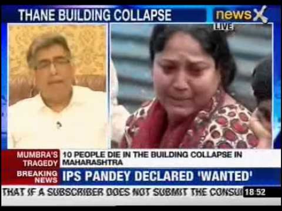 NewsX: Monsoon: 3-storey building collapses in Mumbra