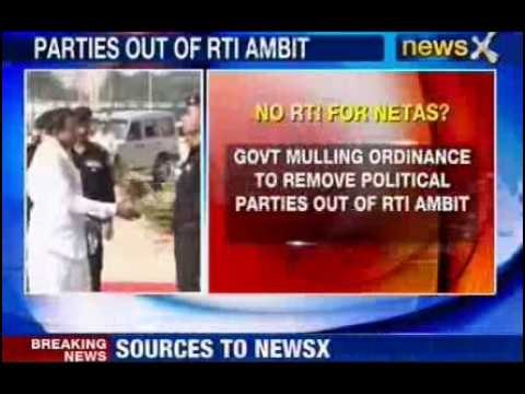 NewsX: No RTI for politicians