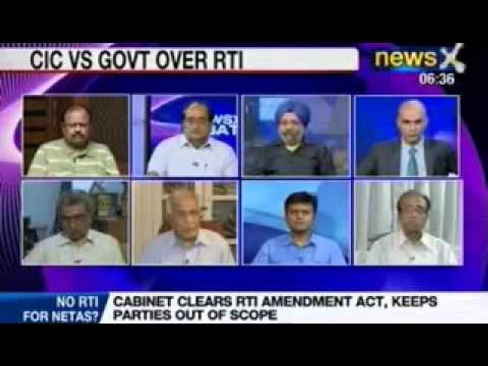 Cabinet clears amendments to the RTI Act to keep political parties out of its ambit