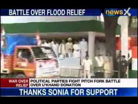 Uttarakhand flood 2013: Political parties flaunt donations