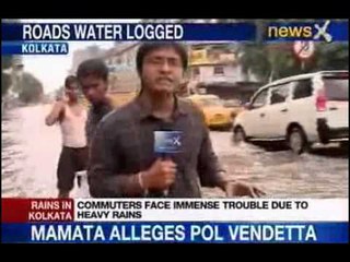 NewsX: Rains swallows Kolkata
