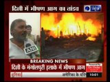 400 slum dwellings destroyed in fire in East Delhi's  Mangolpuri