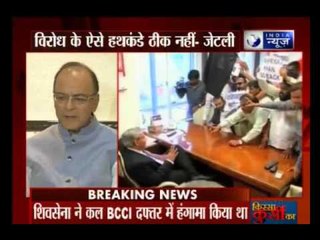 Shiv Sena’s vandalism has no place in democracy, Arun Jaitley warns alliance partner