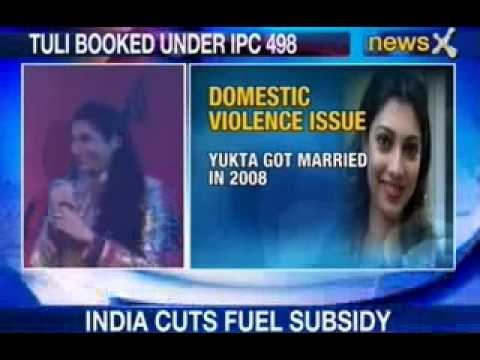 NewsX: Yukta Mookhey faces domestic violence, reports complaints