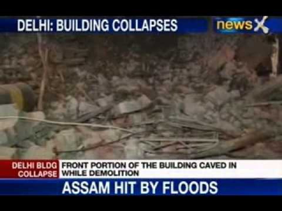NewsX: Building collapses in Delhi