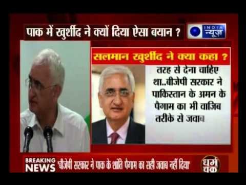 Salman Khurshid slams BJP for declining Pakistan's peace overtures