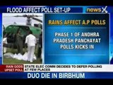 NewsX: Flood affect polls in Andhra Pradesh