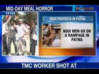 NewsX: NSUI workers protest in Patna over Mid-day meal