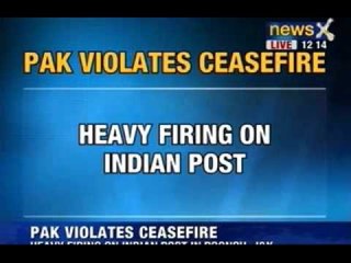 NewsX: Heavy firing on Indian post